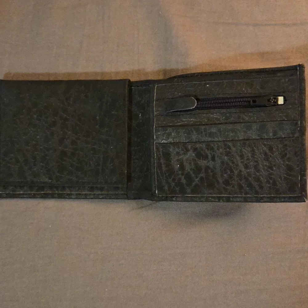 Elephant Black Leather Wallet